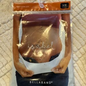 NWT ~Isabel Ingrid S/M Black BellaBand Seamless 360 Belly Band Maternity (1237)
